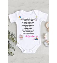 Söyleyeceğim Ilk Hecem Baba Doğum Günü Zıbın Body