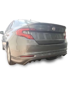 Fiat Egea Uyumlu Sedan (2015 - 2018) Arka Tampon Eki - Difüzör (Plastik)
