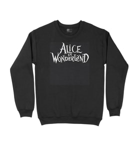 Alice In Wonderland Siyah Sweatshirt