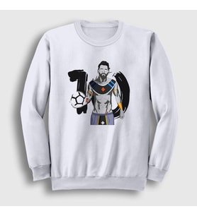 Presmono Unisex Beyaz 10 Soccer Futbol Lionel Messi Sweatshirt 313838tt