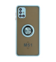 Galaxy M51 Kılıf Montreal Yüzüklü Kapak - Buz Mi