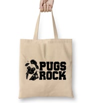 Cute & Funny Pugs Rock Pug Owners Rocker Bez Çanta Uzun Saplı