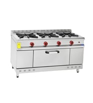 Himaksan  150x60 Cm 3+1 Doğalgazlı 3 Lü Fırınlı Ocak-Kuzine