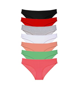 7 adet Süper Eko Set Likralı Kadın Slip Külot