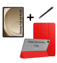 Samsung Galaxy Tab A11 Plus / A9 Plus 11inç Kılıf SET PU Deri Smart Tablet Kilif