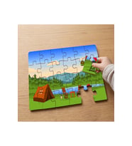 Kamp - Orman - Doğa - Göl Tasarımlı 24 Parça Ahşap Çocuk Puzzle MPK0041