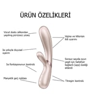 Astarte Satisfyer Hot Lover Usb Şarjlı Telefondan Kumandalı Isıtmalı Klitoris Uyarıcılı Teknolojik Vibratör