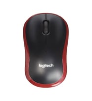 LOGITECH M185 NANO MOUSE KABLSZ BLACK/RED 910-002237