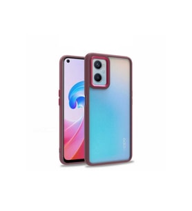 Oppo A96 4G Uyumlu Kılıf Zore Flora Kapak (Kırmızı)