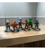 VIP IRON MAN CAPTAİN AMERİCA THOR HULK BLACK WİDOW VE HAWKEYE  6LI KARAKTER SET KARAKTER OYUNCAKLARI