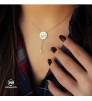 Arapça Allah Yazılı Sallantı Harfli 925 Ayar Gümüş Kolye