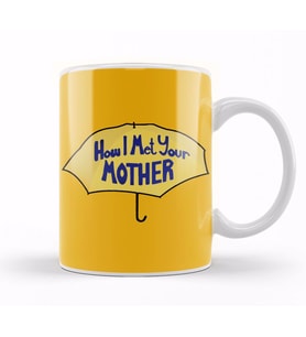 How I Met Your Mother Yellow Umbrella Kupa Bardak Porselen