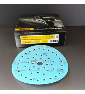 MIRKA ZIMPARA EPOKSİ REÇİNE TEKNE MOBİLYA GALAXY SERİSİ 400 KUM CIRTLI 150 MM  50 ADET (Turkuaz)