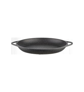Granit Döküm Gözleme Saç Kavurma Tavası 36 Cm (Siyah)