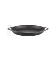 Granit Döküm Gözleme Saç Kavurma Tavası 36 Cm (Siyah)