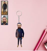 Kişiye Özel Kendin Tasarla Karikatür Anahtarlık Model-3