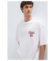 Mavi M0613352-620 Mavi Hasketti 24 Racing Baskılı Tişört Erkek T-Shirt
