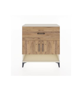 Arges Şifonyer 2 Raflı Tek Çekmeceli 2 Kapaklı 88x30x96 Aytaşı-Çam