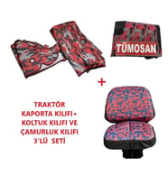 Tümosan 5200 Bahçe Serisi Traktör Kılıfı Branda (Açık Kırmızı)