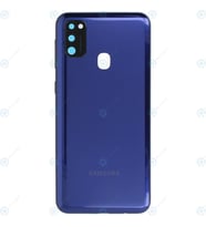 Samsung M21 Kasa Kapak + YanTuşlar, LENS HARİÇ SM-M215F (Mavi)