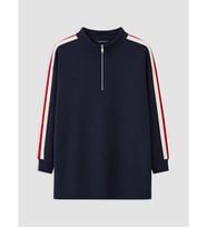 LCW EVERYDAY Lacivert Soft Touch Kadın Sweatshirt Tunik