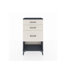 Arges Komodin 3 Çekmeceli 60x30x106 Antrasit-Aytaşı