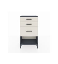 Arges Komodin 3 Çekmeceli 60x30x106 Antrasit-Aytaşı