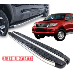 HILUX 2006 2007 2008 2009 2010 2011 2012 2013 2014 2015 ARACA ÖZEL BLACKLİNE YAN BASAMAK
