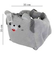 Peluş Bebek Oturak Kemerli 35cmx35cm (Gri)