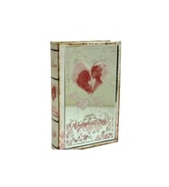 Kutu Kitap Aynalı Valentine Dekoratif Hediyelik (Siyah)