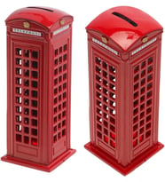 Kulübesi Metal Kumbara İngiltere Londra 18cm