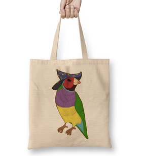 Gouldian Finch Wizard 01 Bez Çanta Uzun Saplı
