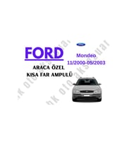Ford Mondeo 11/2000-05/2003 Araca Özel Kısa Far H7