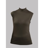 Haki Body Balıkçı Yaka Viskon Sıfır Kollu 1027_09