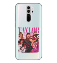 Redmi Note 8 Pro Uyumlu Taylor Swift Desenli Şeffaf Telefon Kılıfı