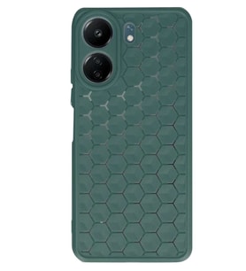 Redmi 13C Kılıf Petek Silikon Kapak - Koyu Yeşil