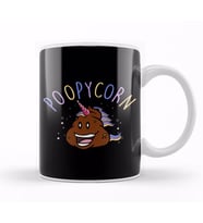Cute & Funny Poopycorn Adorable Poop Unicorn Kupa Bardak Porselen