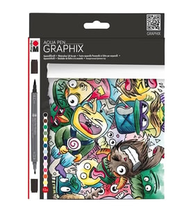 Marabu Graphix Mega Mash Aqua Pen Set 12 Renk