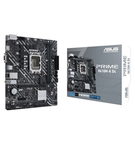 ASUS PRIME H610M-K D4 DDR4 M2 PCIe NVME HDMI PCIe 16X v4.0 1700p mATX
