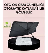 Uv Korumalı Şemsiye Tipi Oto Güneşliği - Geniş Araç Uyumu