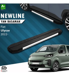 S-Dizayn Fiat Ulysse Uzun Şase NewLine Krom Yan Basamak 243 Cm 2022 Üzeri A+ Kalite