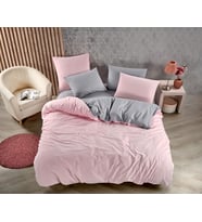 BEGENAL HOME PAMUKLU SATEN NEVRESİM TAKIMI / Çift Kişilik (Pudra)
