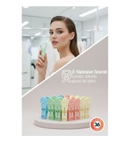 Yuliya Serisi İz Bırakmaz Emoji  Premium Renkli Çamaşır Mandalı 36'lı 722863