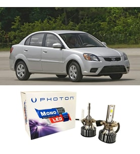 Kia Rio Led Xenon Uzun + Kısa Far Ampulü H4 Mono Yeni Seri Beyaz 2000-2011