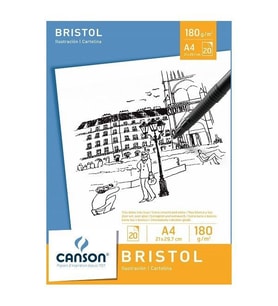 Canson Bristol Pad 180 gr. A4 20 yp. 