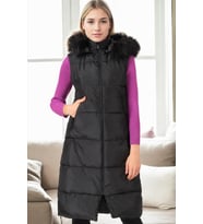 Z9741 DEWBERRY BAYAN YELEK-SİYAH