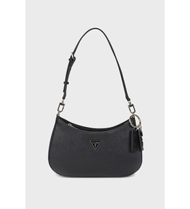 Guess Noelle II Üstten Fermuarlı Omuz Kadın Siyah El Çantası HWZG9672180-BLA