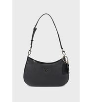 Guess Noelle II Üstten Fermuarlı Omuz Kadın Siyah El Çantası HWZG9672180-BLA