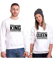Tshirthane Onlya King Onlya Queen Sevgili Kombinleri Sweatshirt Kombini (Tek Ürün Fiyatıdır.)
