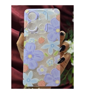 Xiaomi Redmi Note 13 Uyumlu Desenli Şeffaf Silikon Telefon Kılıfı